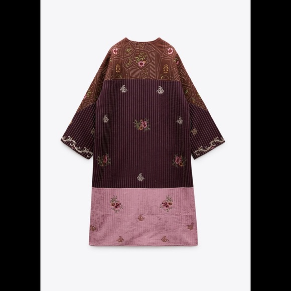 💥 4/25 HOST PICK 🥳🎉 NEW Zara Embroidered Patchwork Kimono - Picture 6 of 9